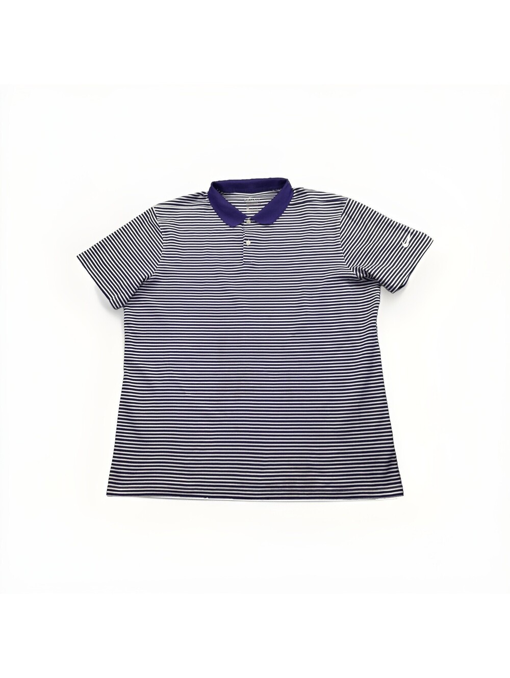 Nike Men's Size XL Dri-Fit Standard Fit Purple & White Polo